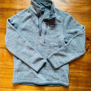 Patagonia Boy’s Heathered Gray Zip-Up Sweater